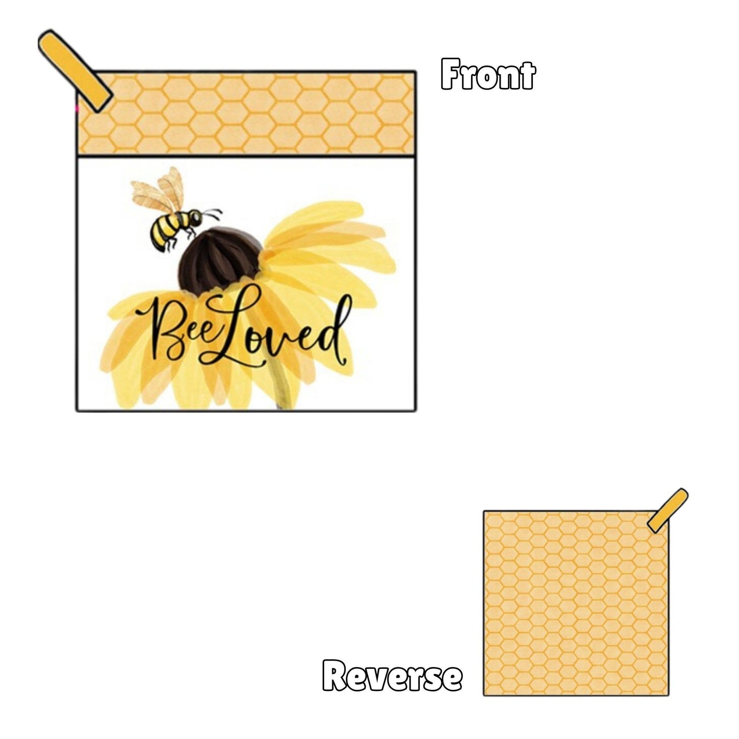 "Queen Bee" Honeybee-Themed Pocket Mitt