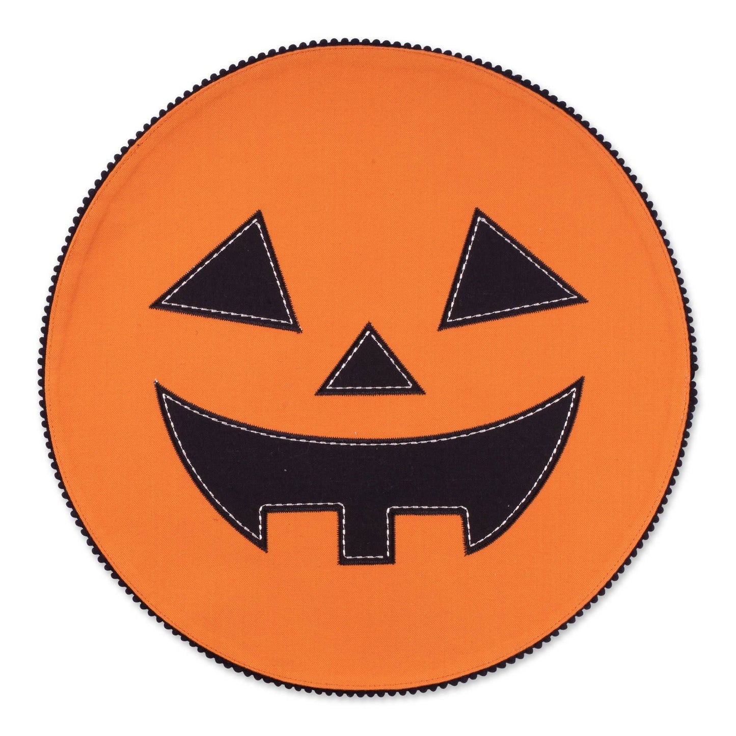 Jack O'lantern Embellished Round Placemat