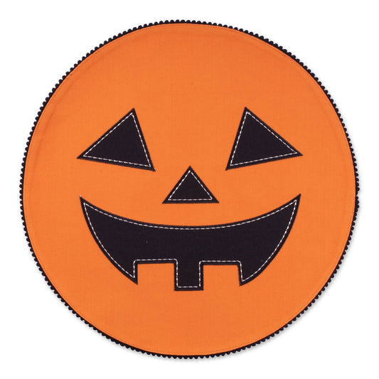 Jack O'lantern Embellished Round Placemat
