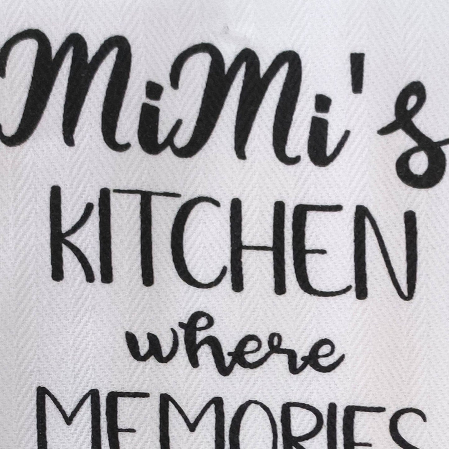 "Mimi's Kitchen Memories" Decorative Kitchen Towel