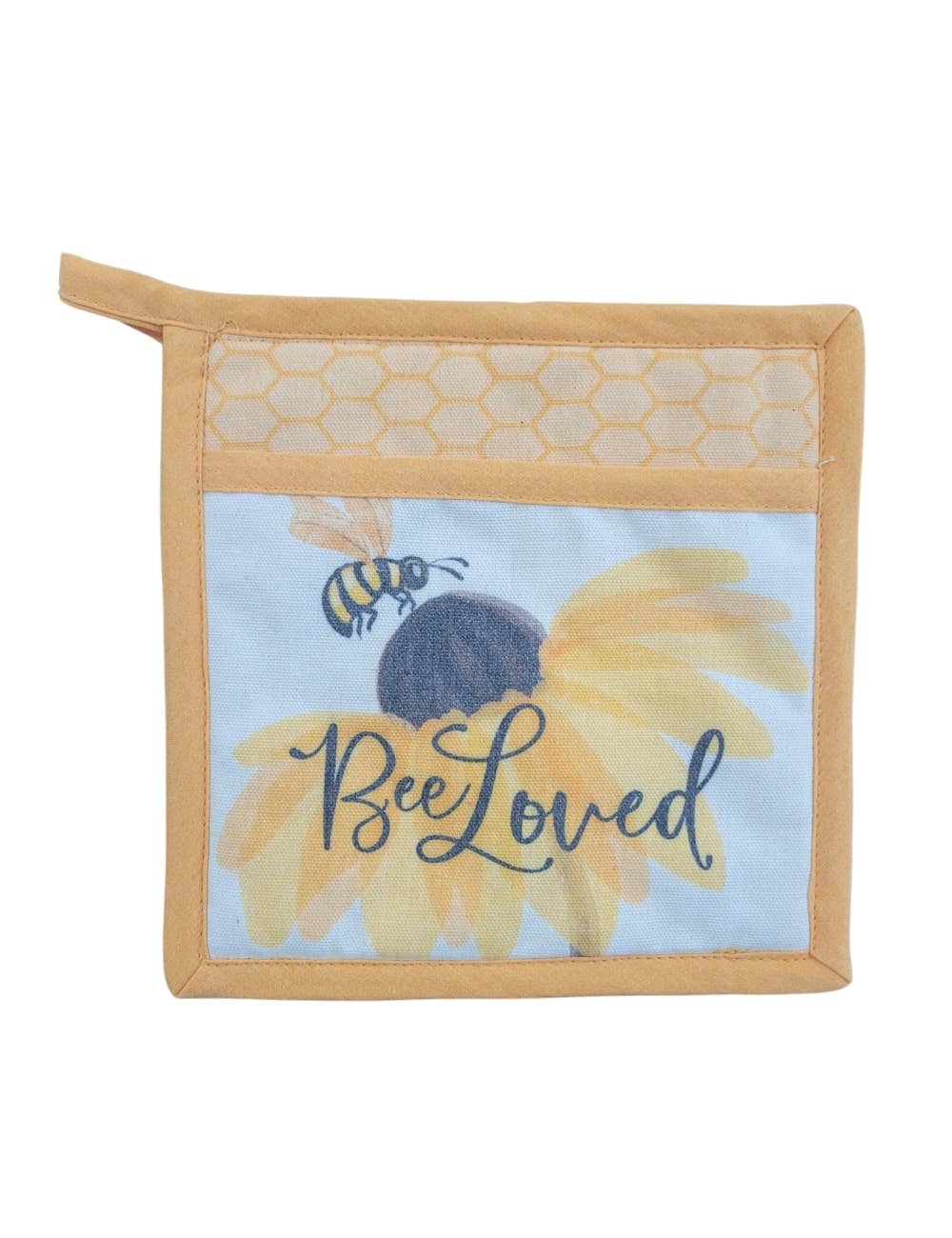"Queen Bee" Honeybee-Themed Pocket Mitt