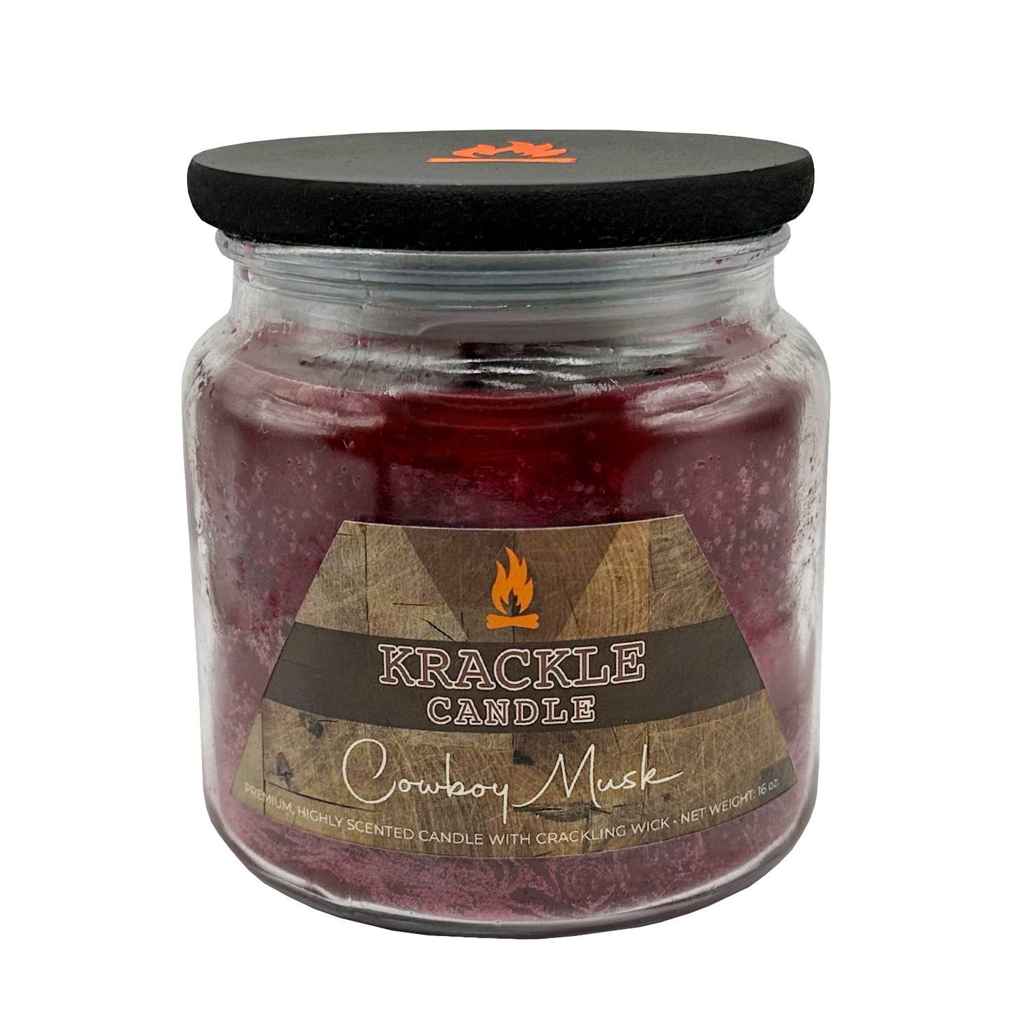 Cowboy Musk Krackle Candle - 16 oz