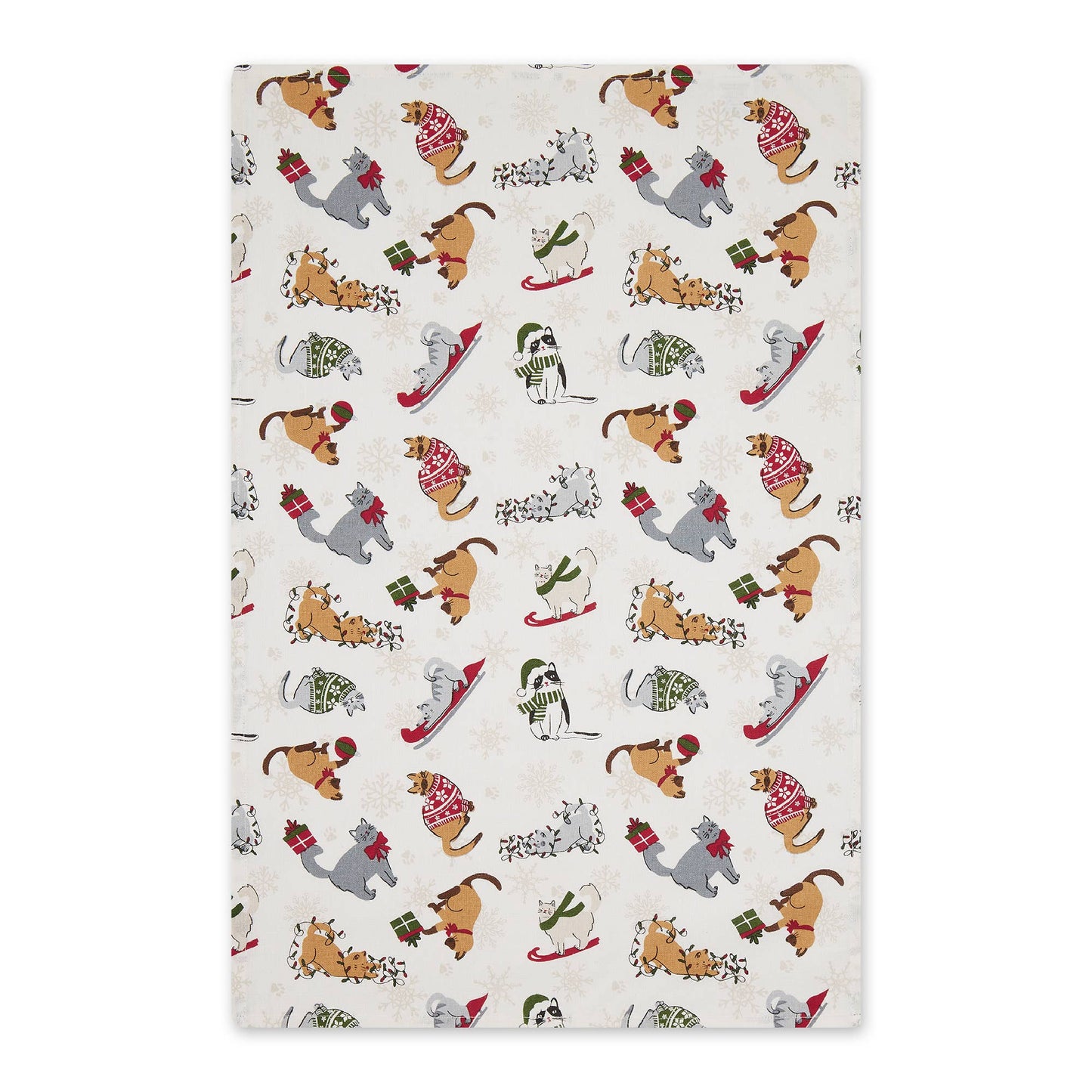 Meowy Christmas Dishtowel Set Of 2