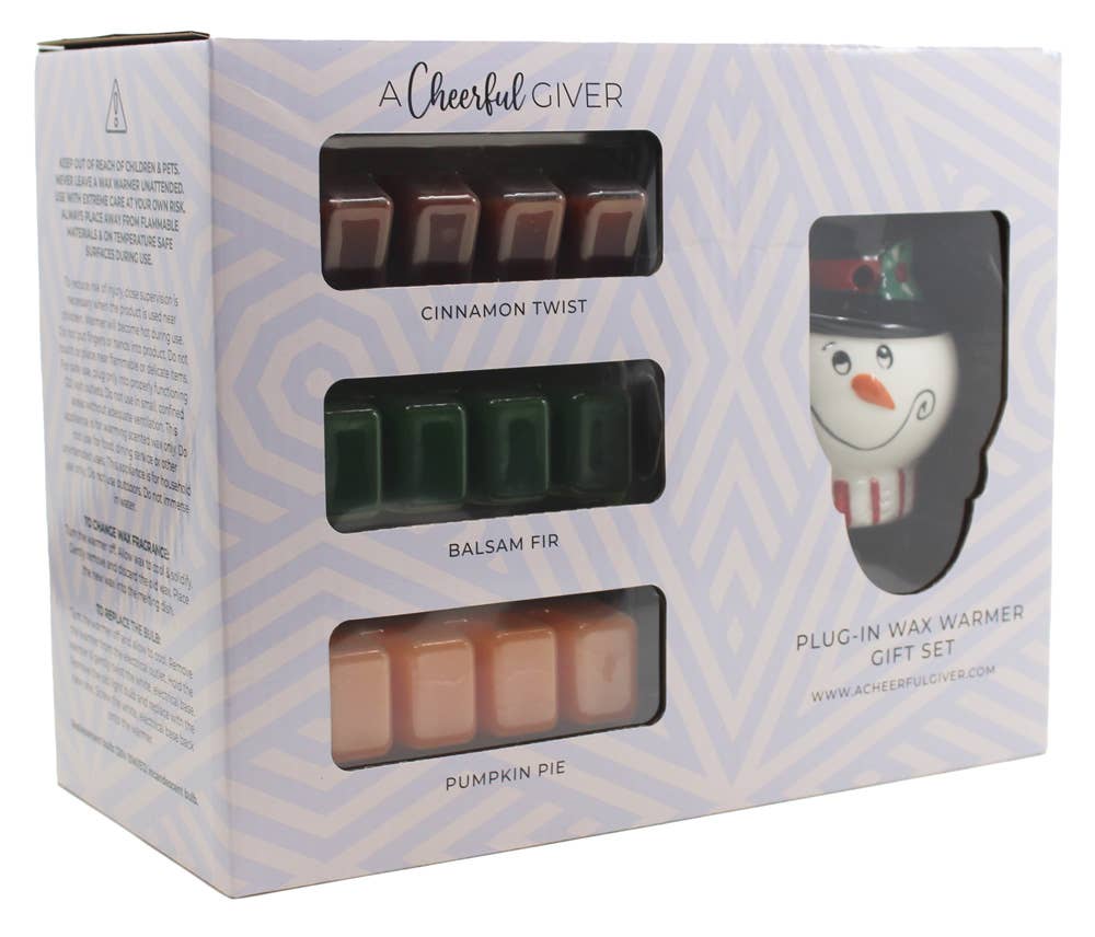 Snowman Plug In Warmer Gift Set