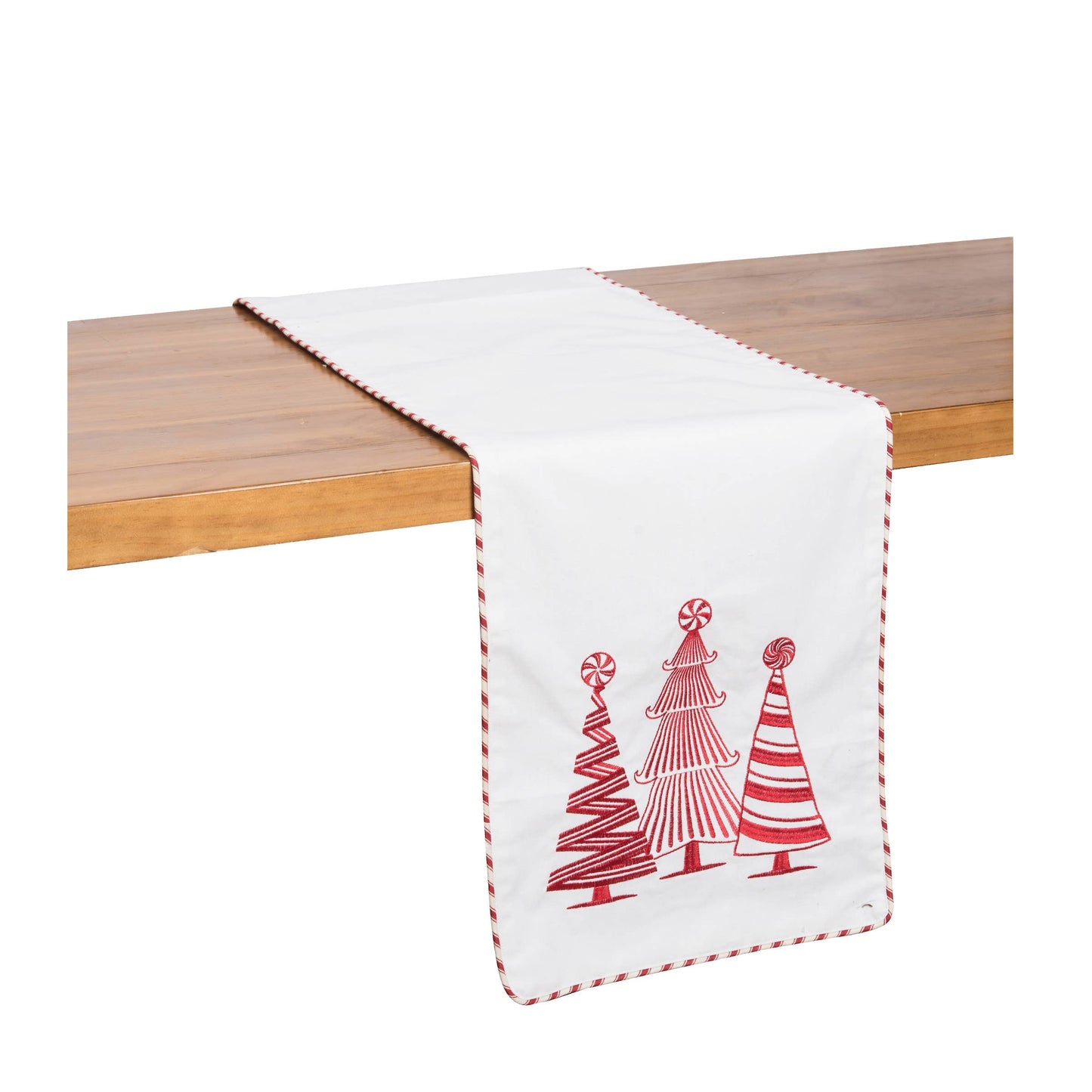 Christmas Peppermint Forest Table Runner