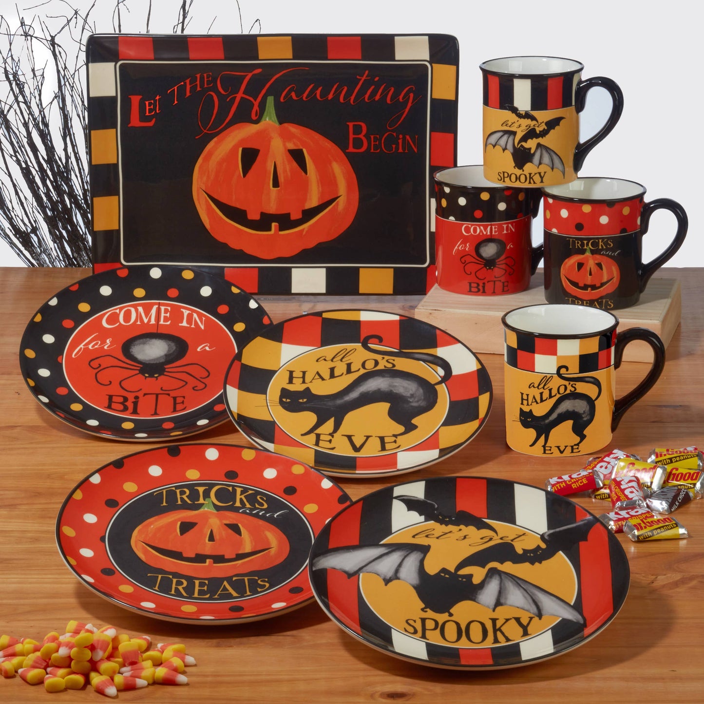 Spooky Halloween Mug 16 oz 4 asst