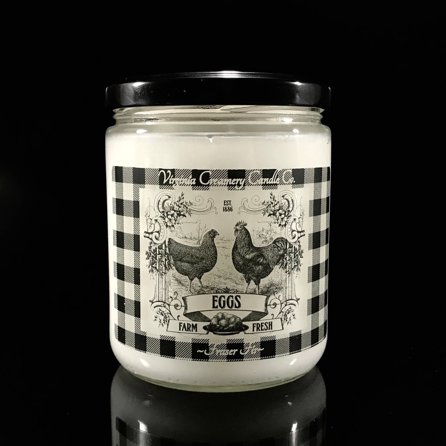 FV4-Buffalo Check Eggs 16oz Jar