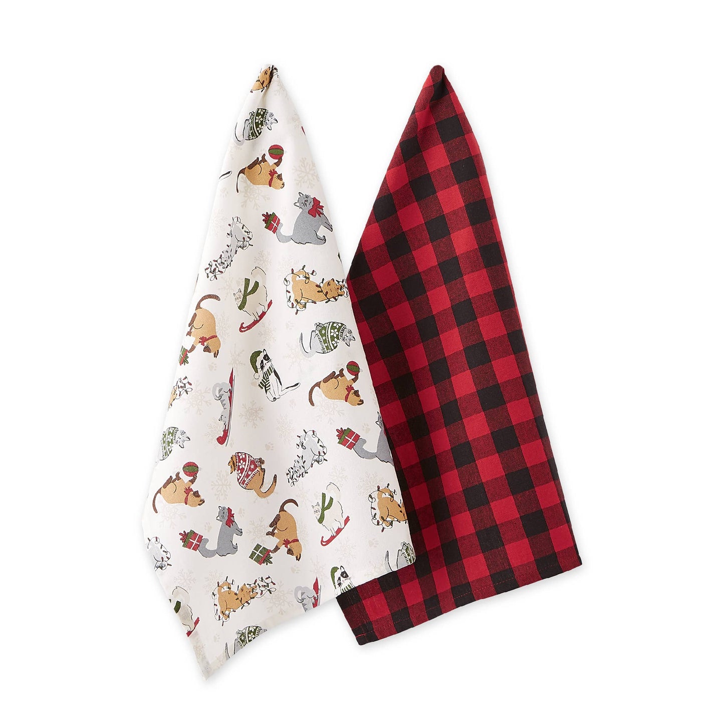 Meowy Christmas Dishtowel Set Of 2