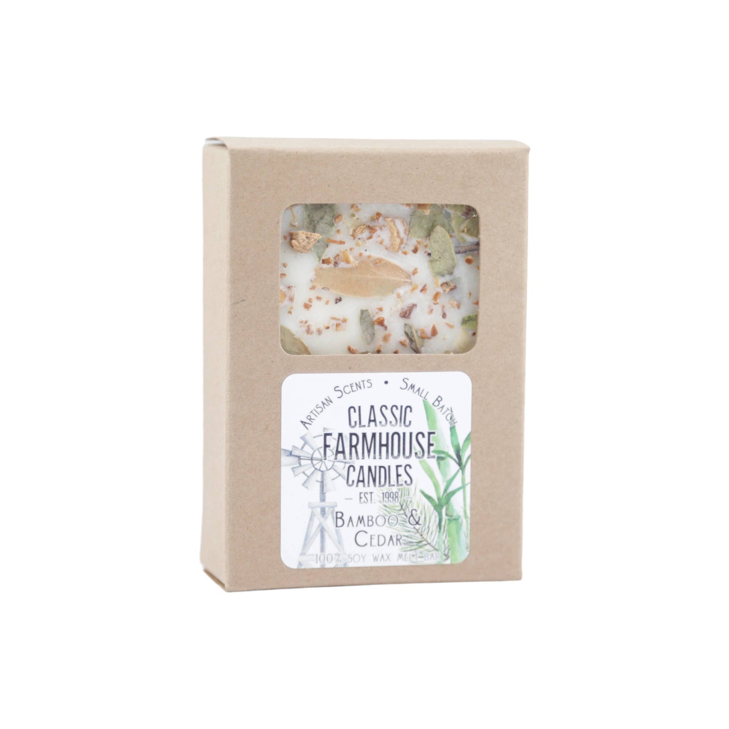 Soy Wax Melt Bar - Bamboo & Cedar