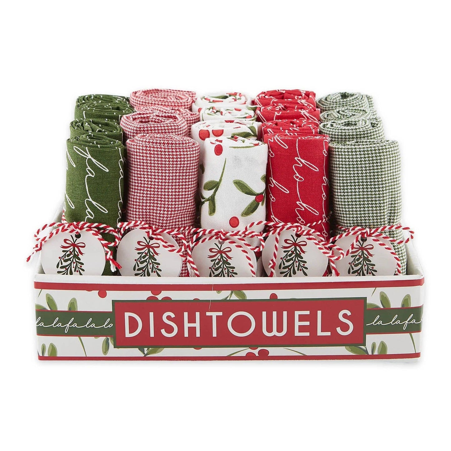 Under The Mistletoe Assorted Dishtowels