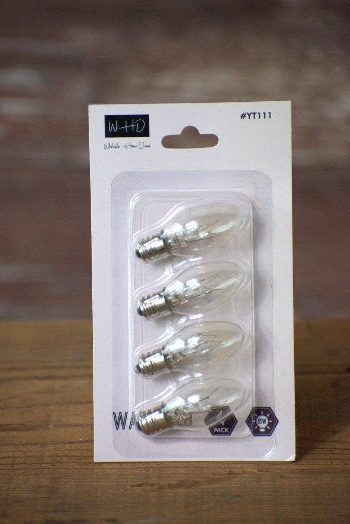 Wax Melter 15 Watt Bulb, 4/Pkg