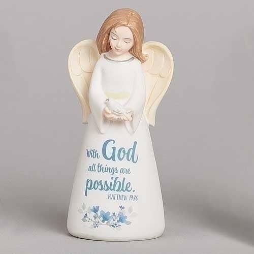 With God Angel Figure Boxed