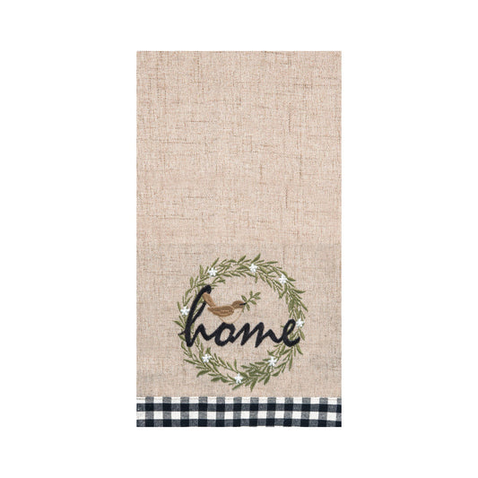 Wreathed Birds Home Kitchen Towel