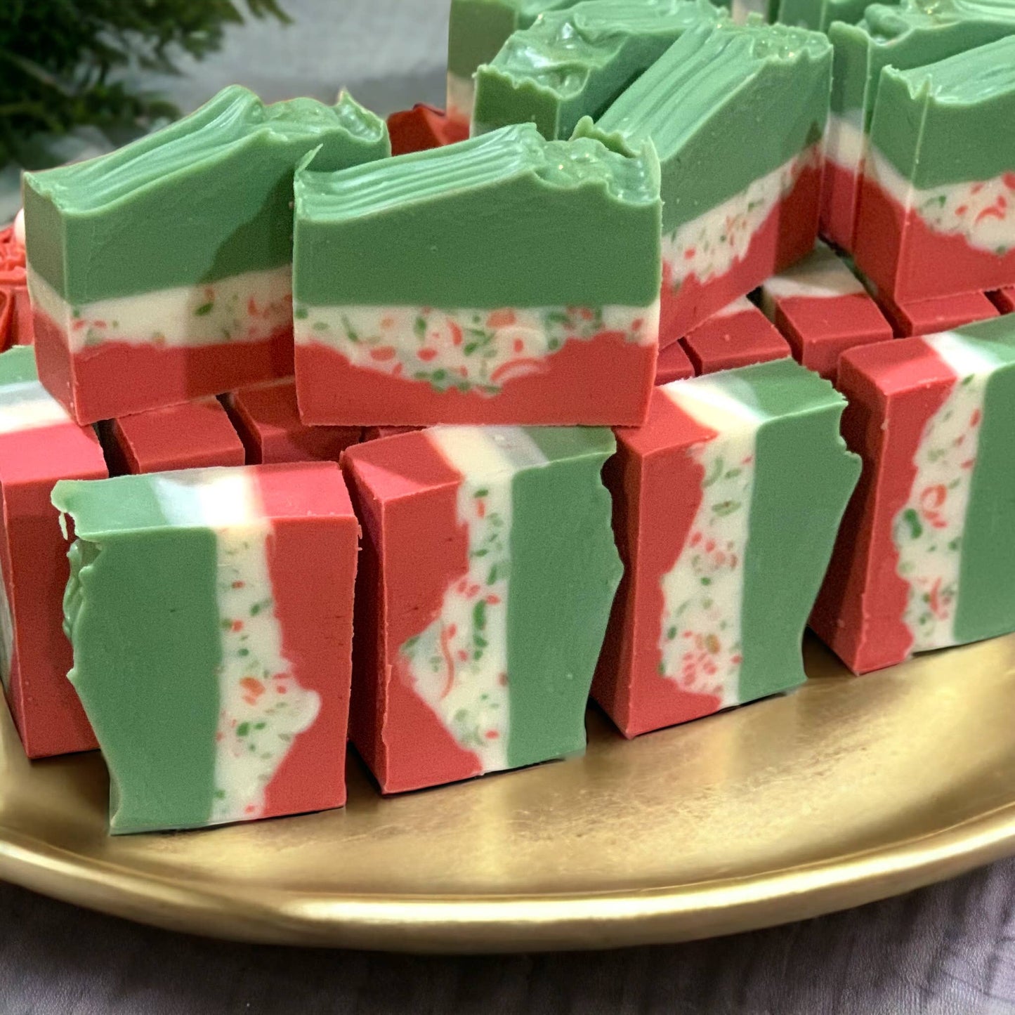 Elf Stockings Holiday Soap – Peppermint & Candy Cane