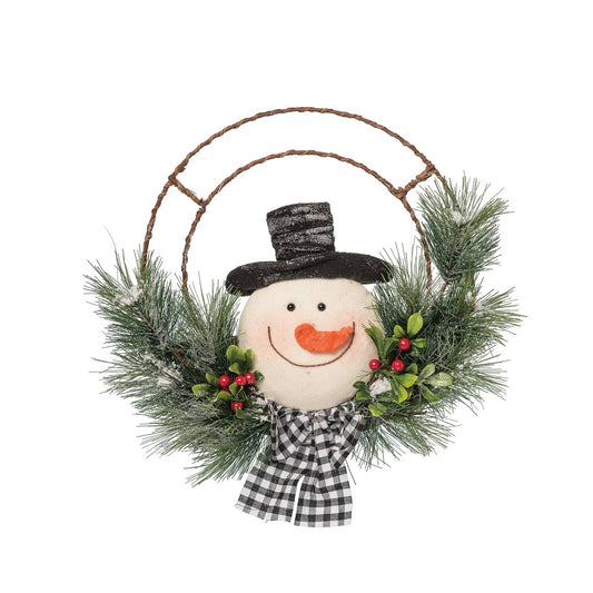 Christmas Snowman Wreath