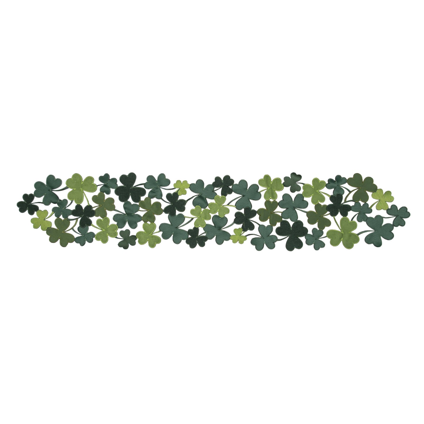 St. Patrick's Day Clover Cutwork Table Runner