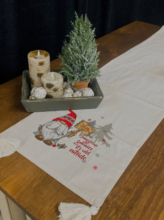 Christmas Gnome Runner 14x56in