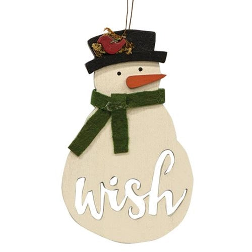 Snowman Wish Ornament