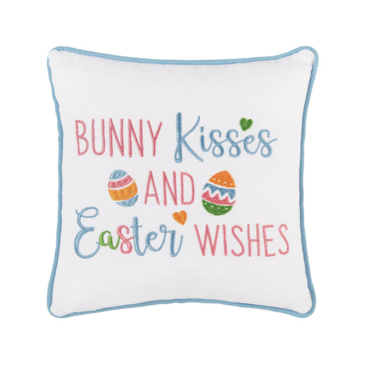Easter Bunny Kisses Throw Pillow