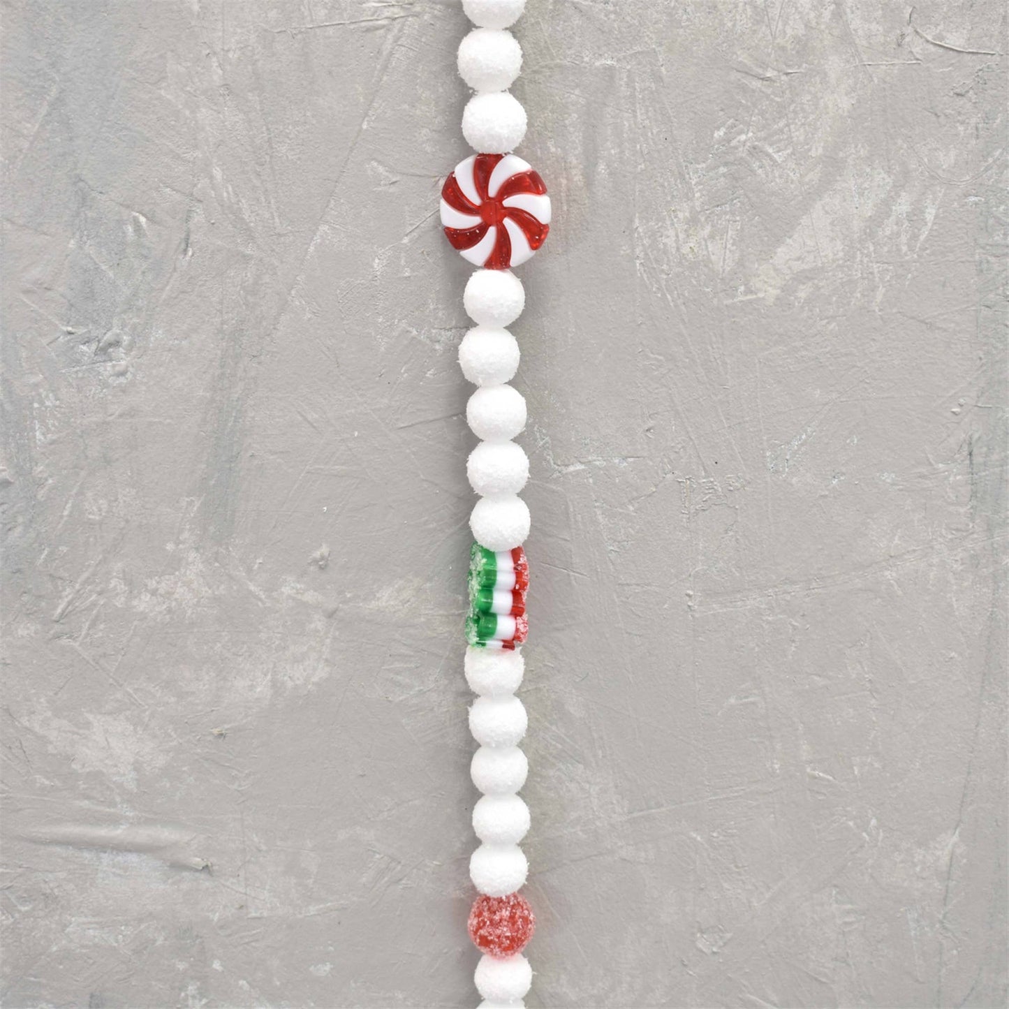 Candy And Ball Garland - Red White Green 72"