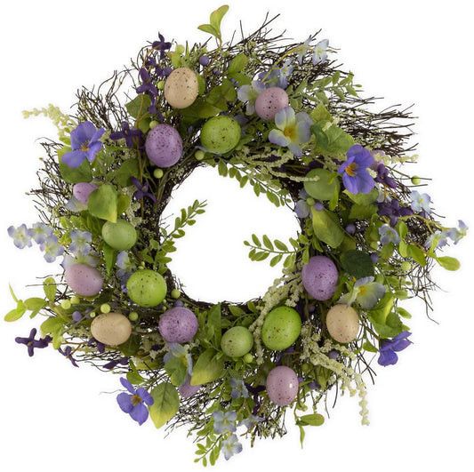 18" Diameter Easter Eggs Wreath Easter Décor
